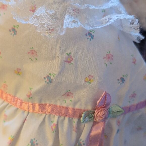 Sesame Street Y2K Infant Girls White Floral Dress Bloomers Lace‎ Ruffle - Picture 7 of 9